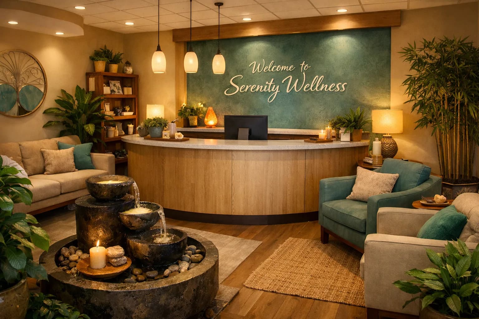 Welcoming reception area at Dia-Well Clinic in Davie, FL